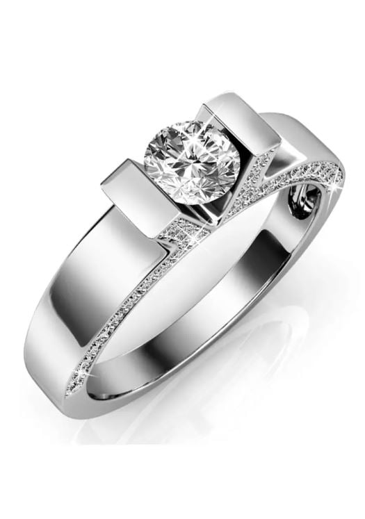 KRYSTAL COUTURE Duchess Ring Embellished with Swarovskicrystals