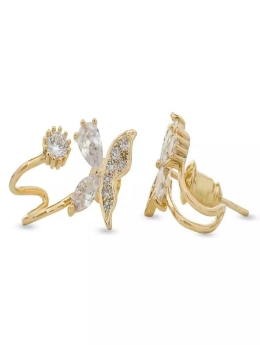 18k Gold Plated Ichiyo Cuff Earrings