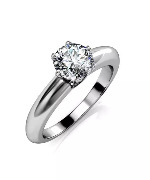 KRYSTAL COUTURE Jewel In The Palace Solitaire Ring Embellished with Swarovski crystals