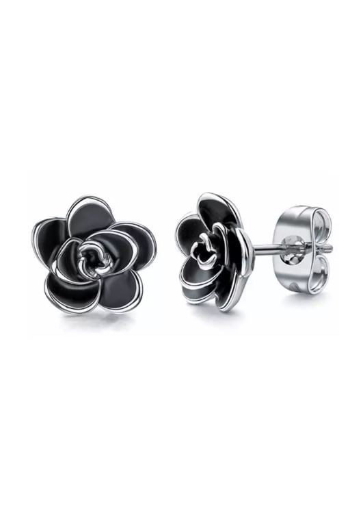 Black Rose Earrings (KJEA18001)