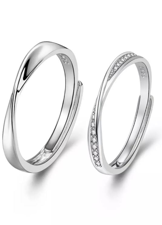 LKK2054C LYCKA Couple Mobius Ring