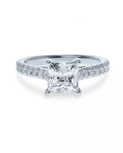 1ct Princess Novu Silver 925 Swarovski Zirconia Ring
