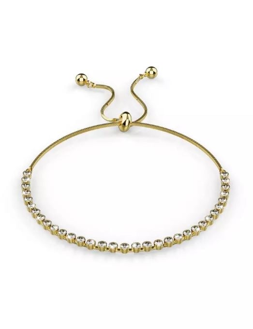 KRYSTAL COUTURE Tia Gleam Pull-Tie Tennis Bracelet