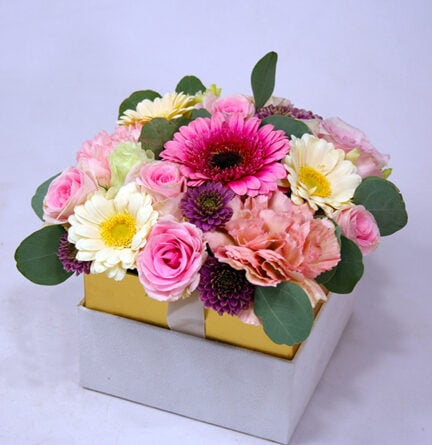 Trust us - flower box in pink (Small)
