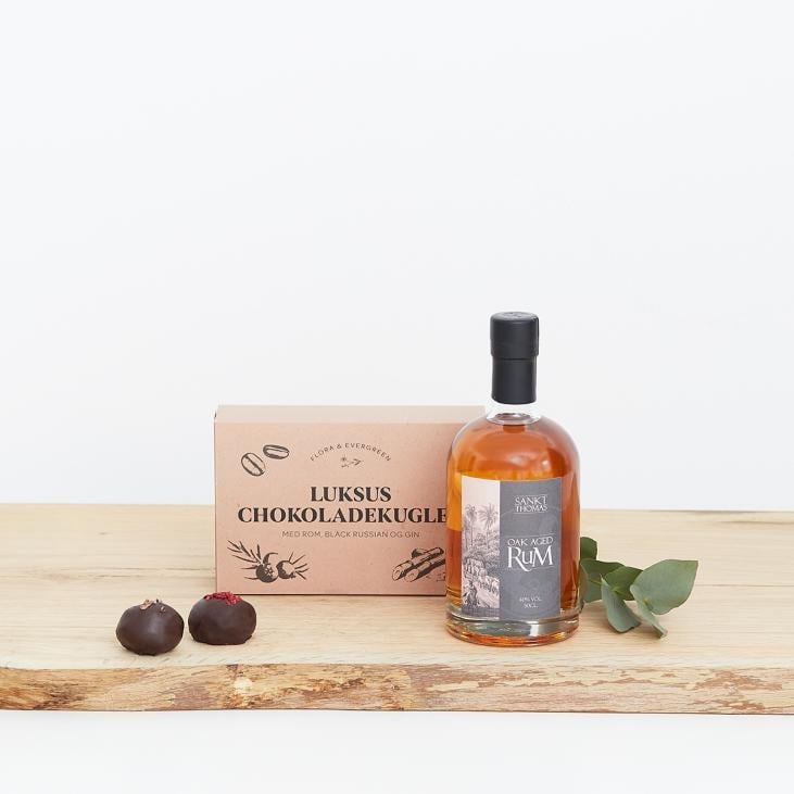 Rome and Flora and Evergreen Luxury chocolate balls