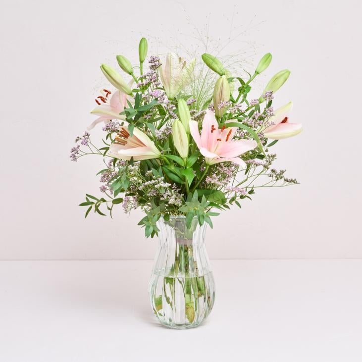 The one for my sweetheart with a vase