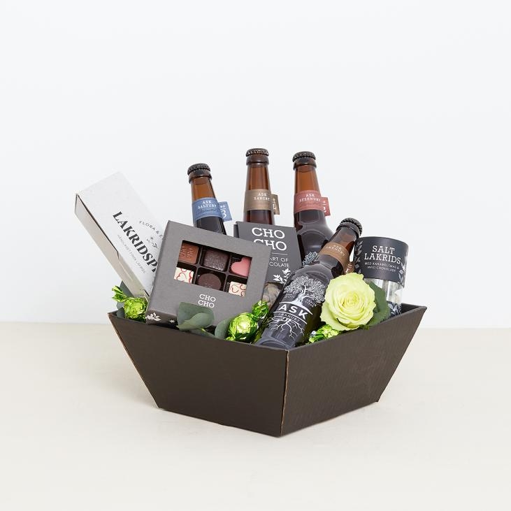 Father's beer box with sweets
