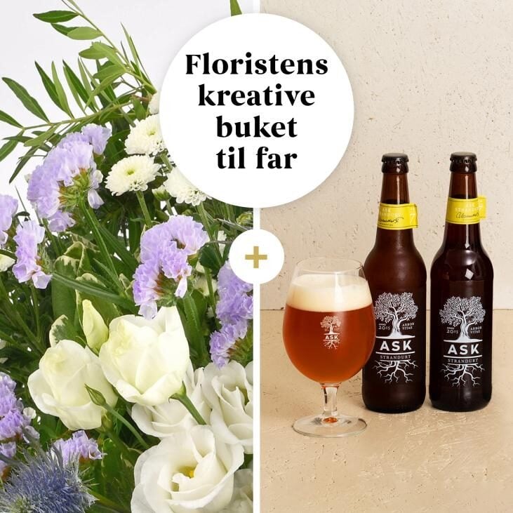 The florist's bouquet for father with two ASK Strandurt Nr. 7