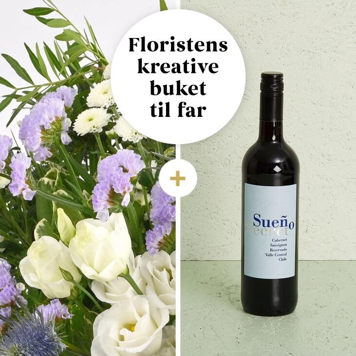 The florist's bouquet for dad with Sueo, Cabernet Sauvignon Reservado