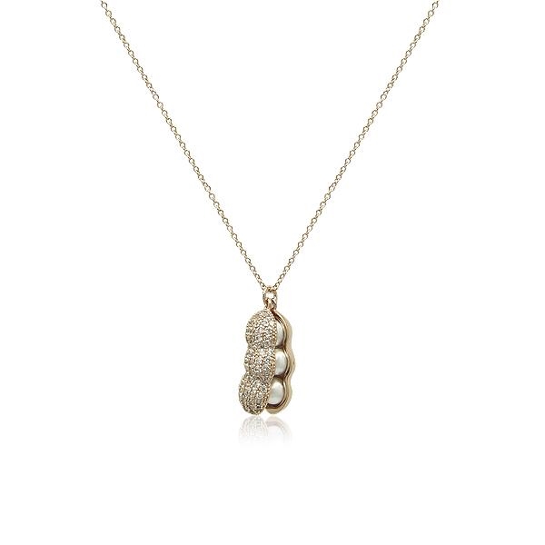 Peanut Cubic Zirconia Necklace