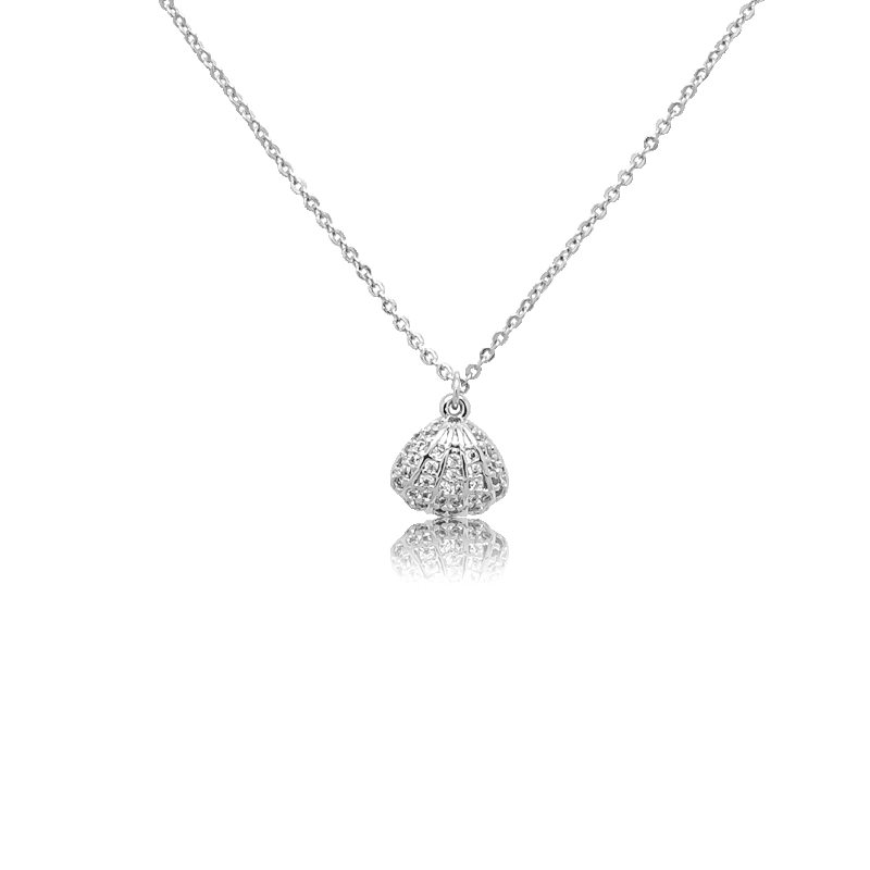 Shell Cubic Zirconia Necklace