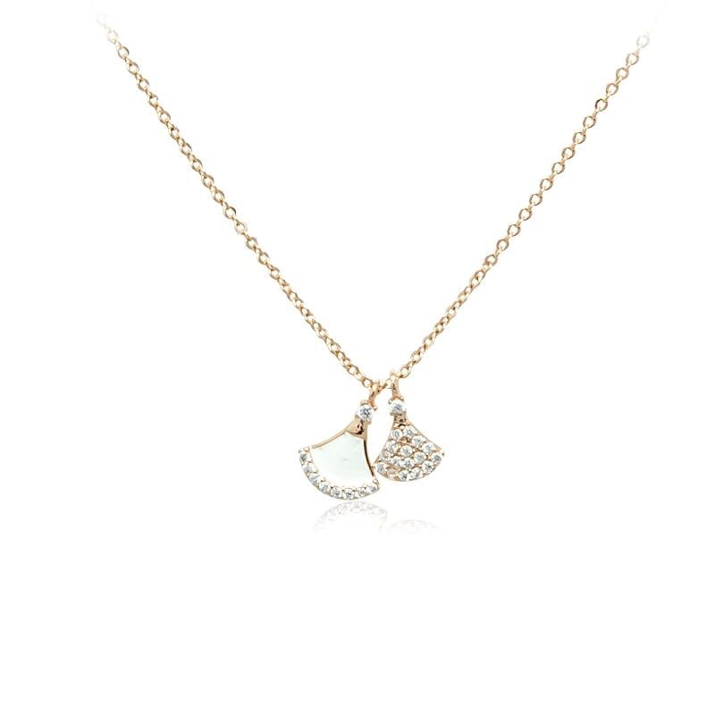 Fan Cubic Zirconia Necklace