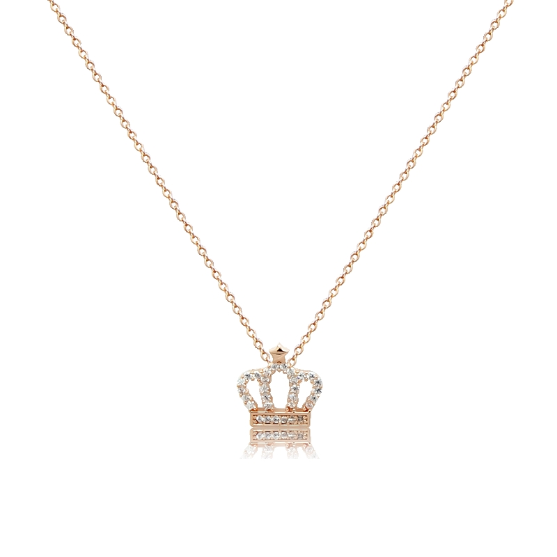 Crown Cubic Zirconia Necklace
