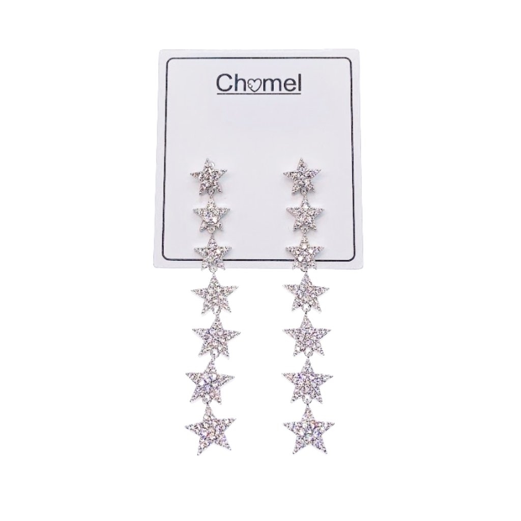 Star Cubic Zirconia Earrings