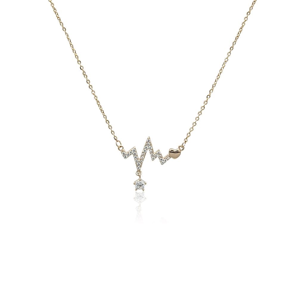 Heartbeat Cubic Zirconia Necklace