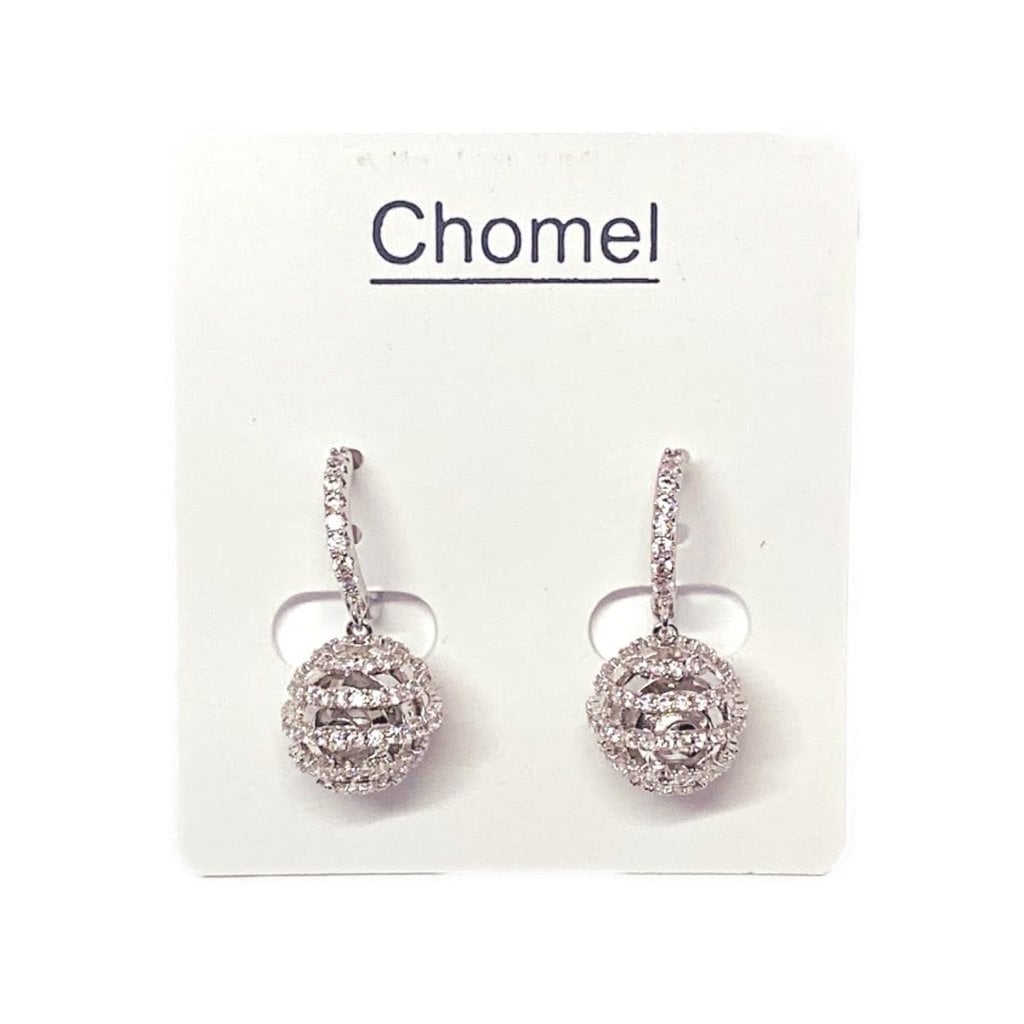 Round Cubic Zirconia Earring