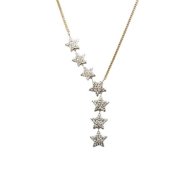 Star Cubic Zirconia Long Necklace