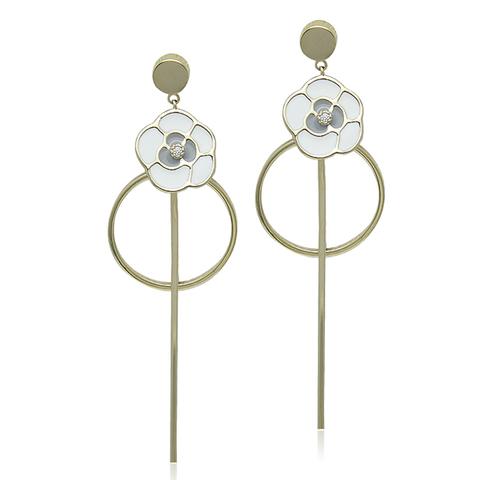 Gold Plated Drop Earring