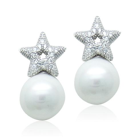 Faux Pearl Drop Earring-3