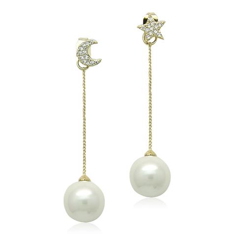 Faux Pearl Drop Earring