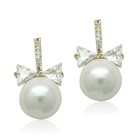 Faux Pearl Stud Earring