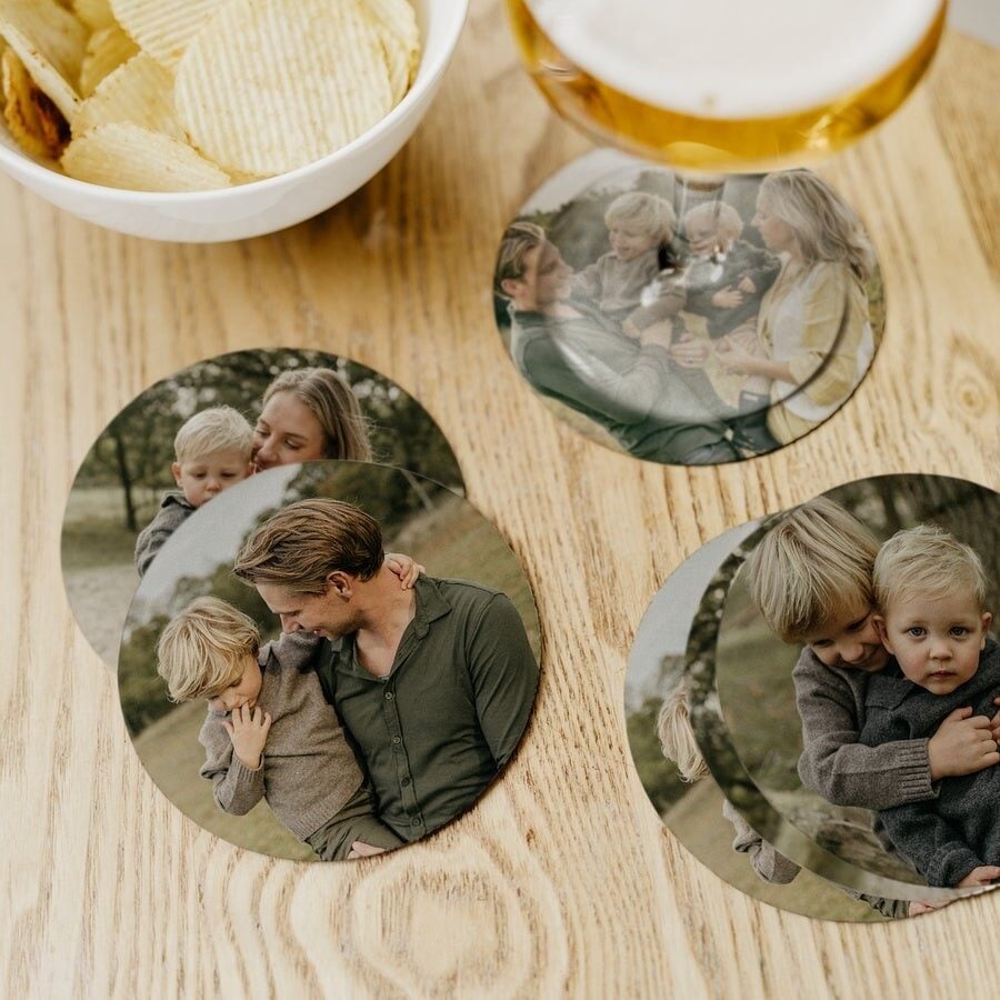 Beer mats with photo (Vierkant)
