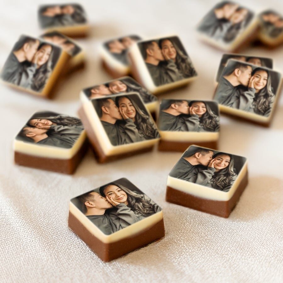 Chocolate bonbons with photo (6 Stuks)