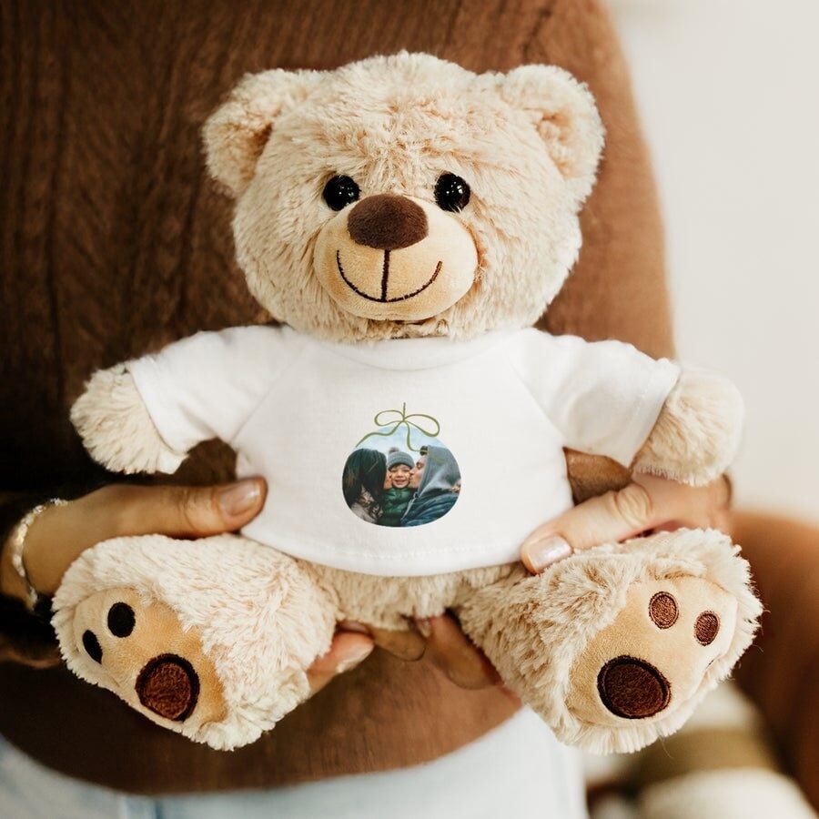 Teddy bear with photo (20cm)