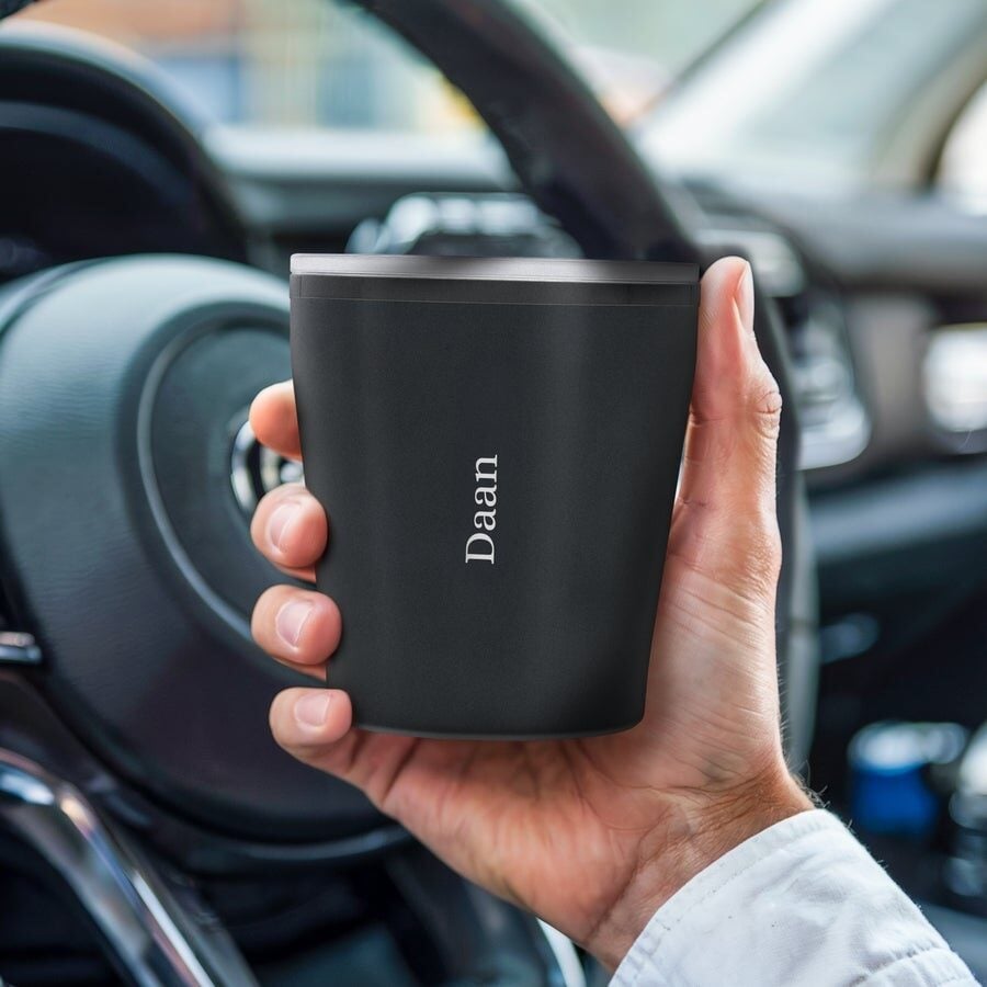 Coffee mug to go with name and/or text