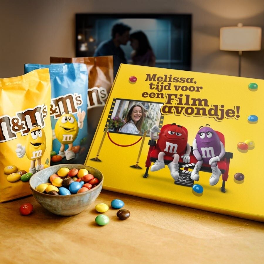 Personalized M&M's movie box (M)