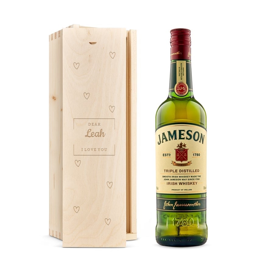 Personalised Whiskey Gift - Jameson - Wooden Case