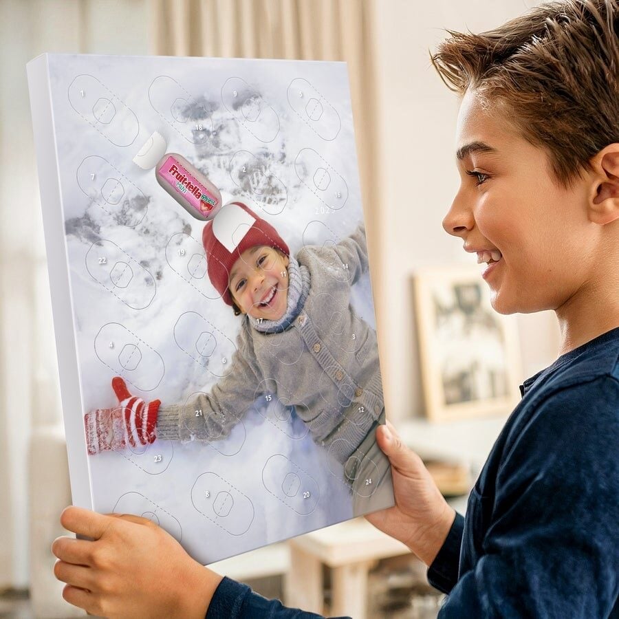 Personalize candy advent calendar