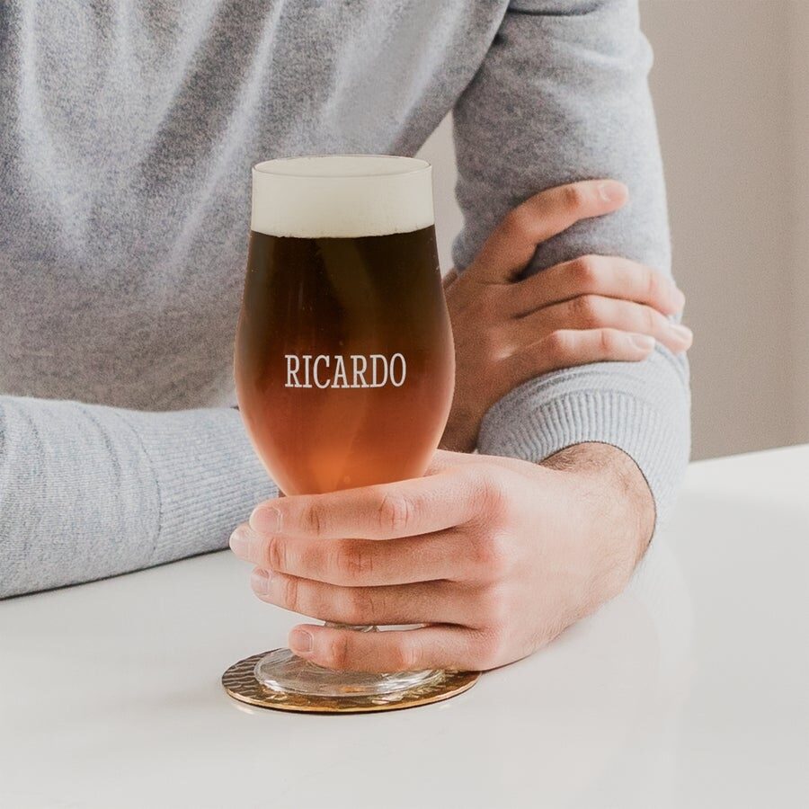 Special beer glass with name engraved (1 Stuk)