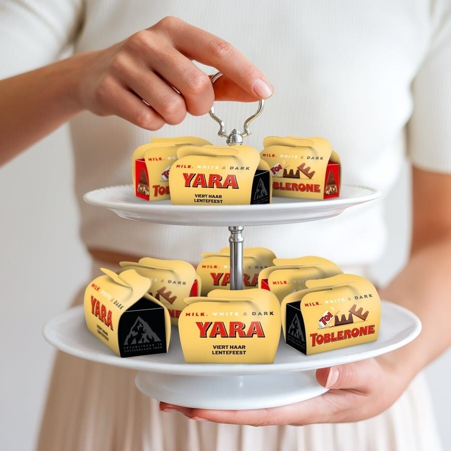 Personalize your Toblerone mini treat