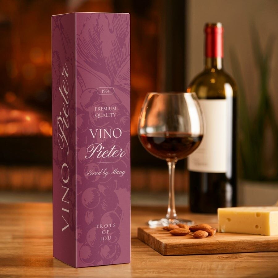 Printed wine box - Gift wrapping