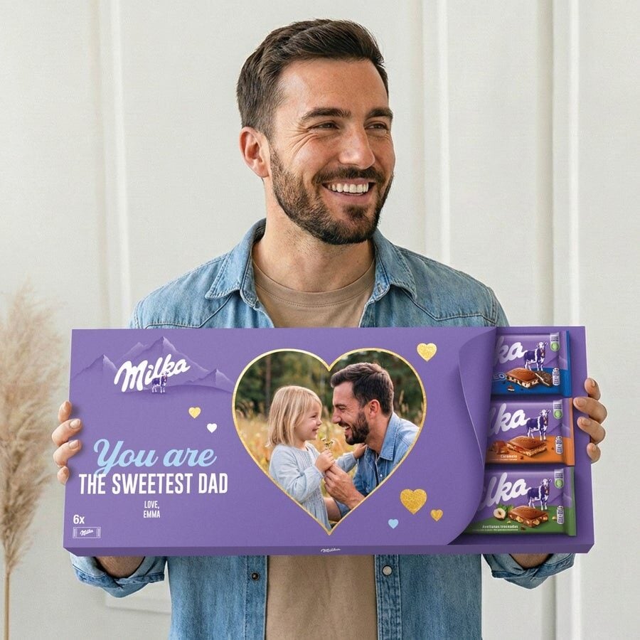XXL personalised Milka chocolate bar (6 Bar)