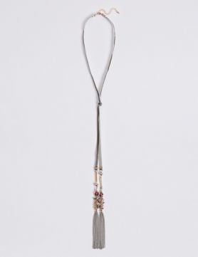 Velvet Tassel Necklace