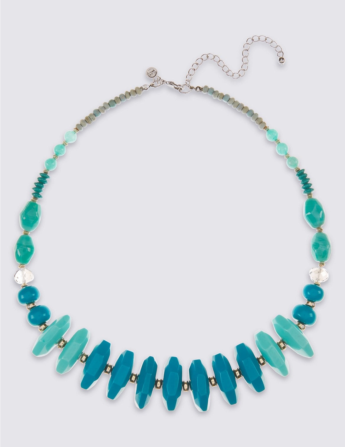 Resin Button Collar Necklace