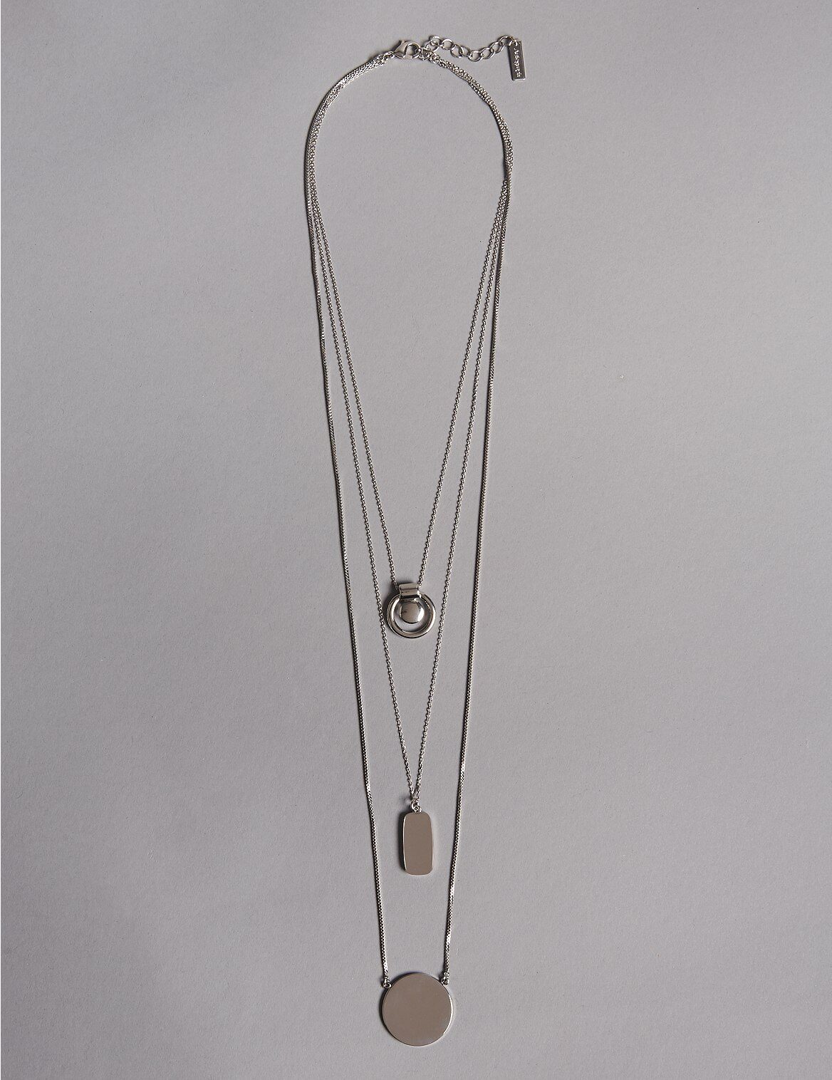 Sleek Triple Row Necklace