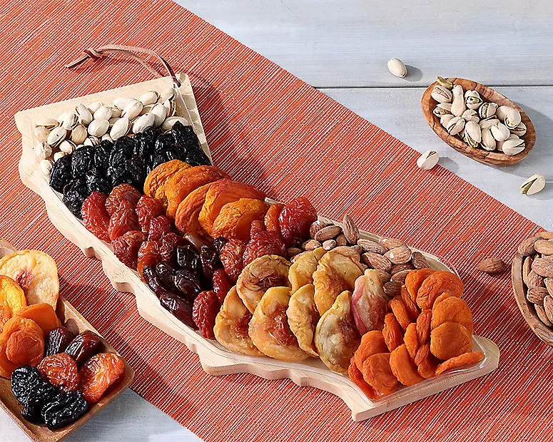 Dried Fruit & Nut California Bamboo Cutting Board