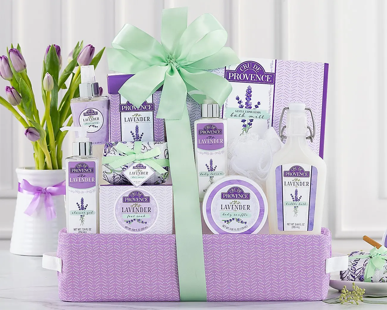 Lavender Spa Experience Gift Basket