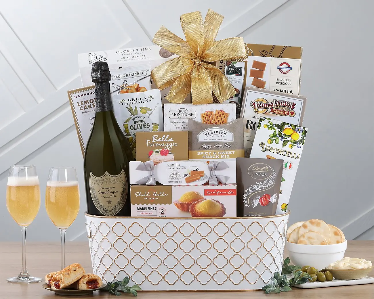 Dom Perignon Champagne Gift Basket