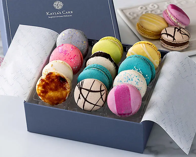 Kayla's Bakery Premium Box of 12 Macarons
