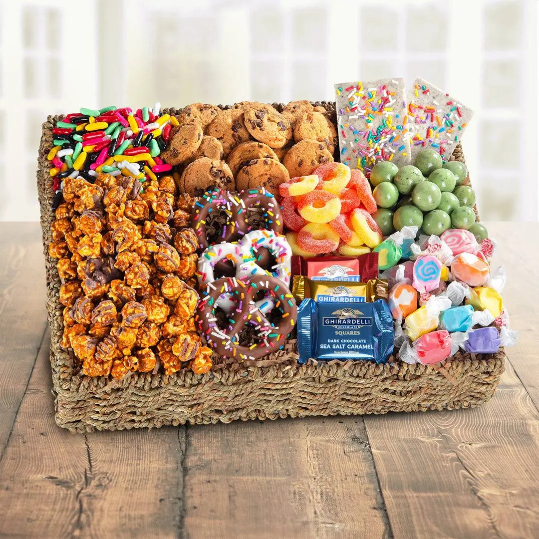 Sweets to Eat Chocolate, Candies and Crunch Gift Basket
