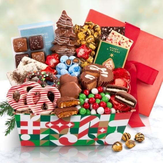 Holiday Handmade Chocolate Bliss Assortment Gift Basket