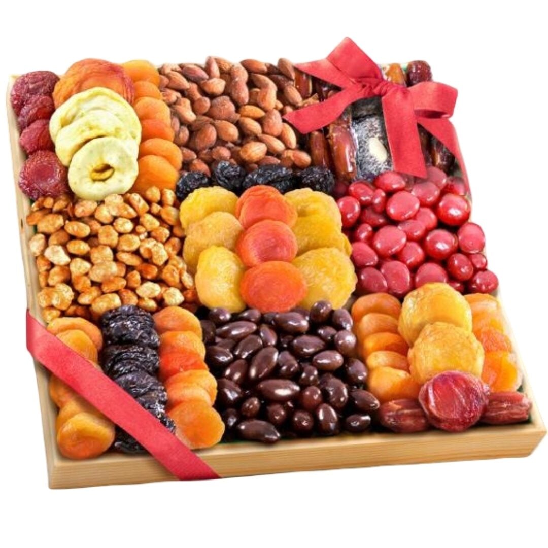 Sweet Extravagance Deluxe Chocolate, Nuts & Fruit Tray