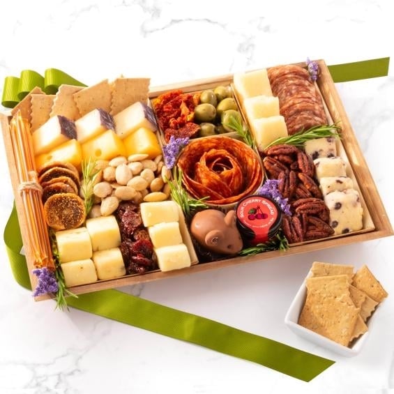 Nibble Charcuterie Deluxe Meat and Cheese Board