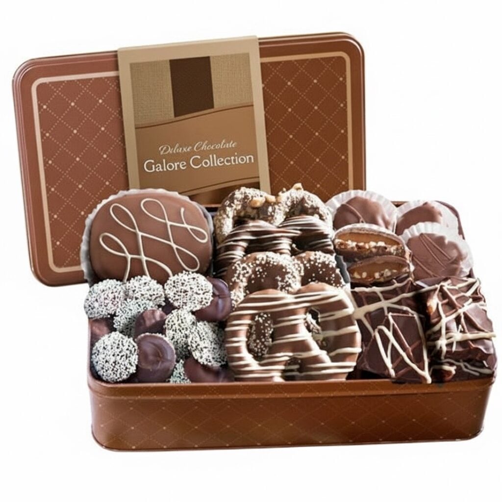 Premium Handmade Chocolates Deluxe Assortment in Gift Tin