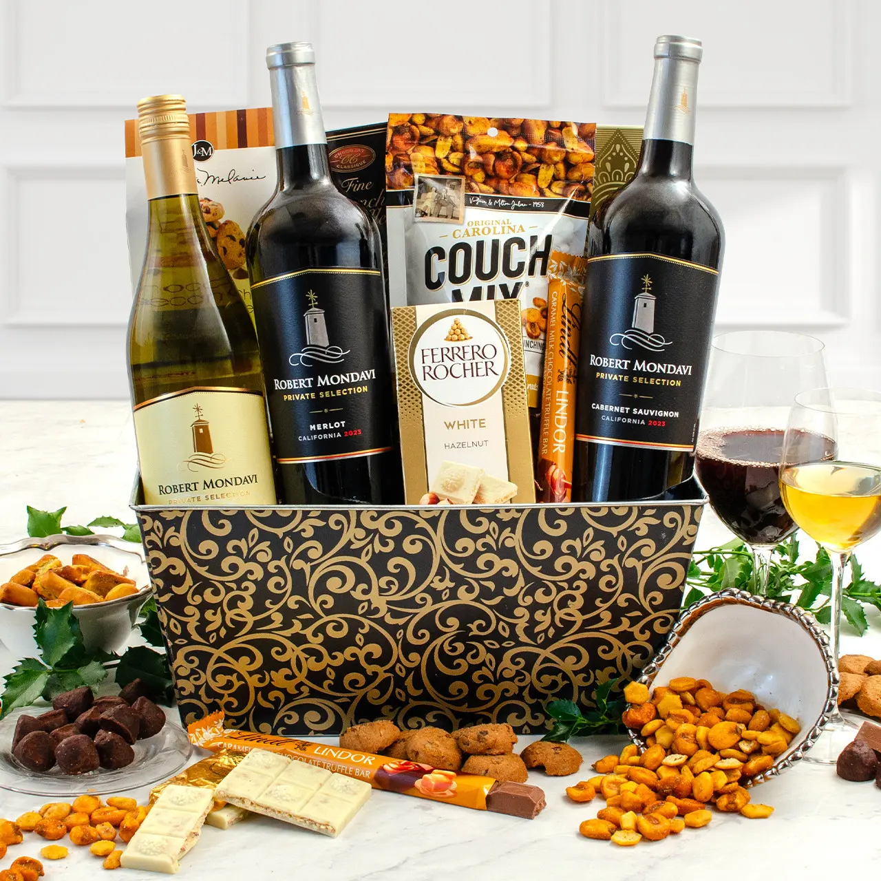 Mondavi Triple Wine Sonoma Gift Basket