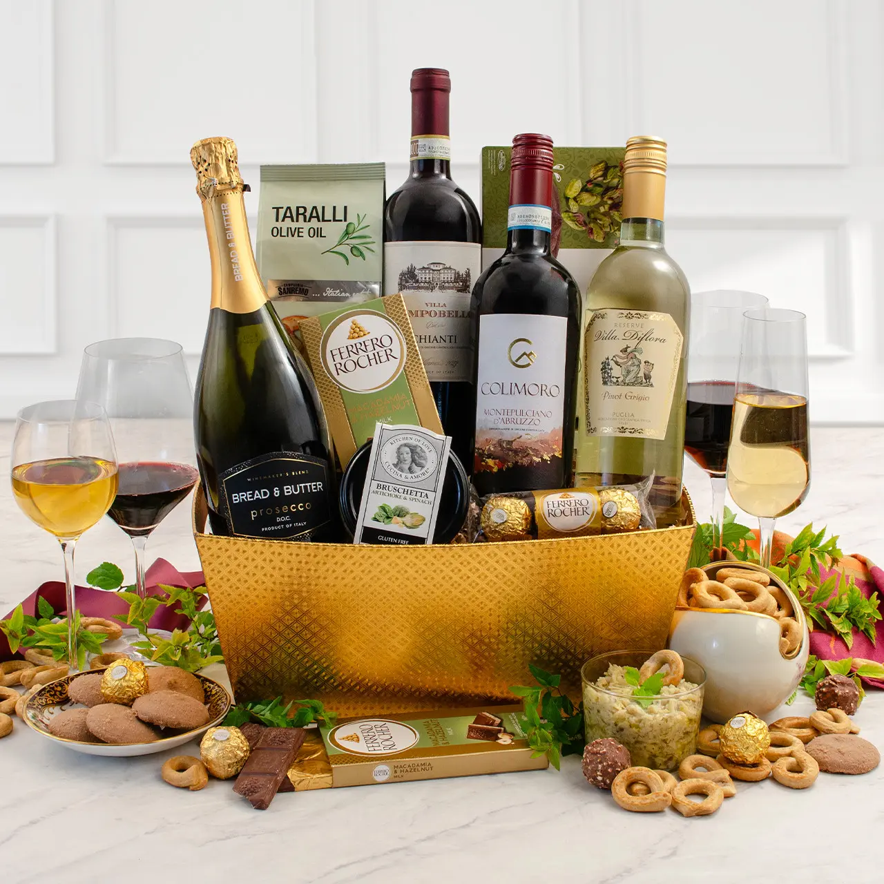 Bella Italia Vino Wine Gift Basket